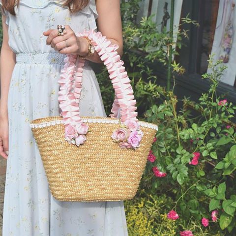 ユキコハナイ フラワーバック 花井幸子 YUKIKO HANAI ビーズ刺繍