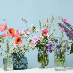 Colorful Botanical flower Invitation Card Instagram Post